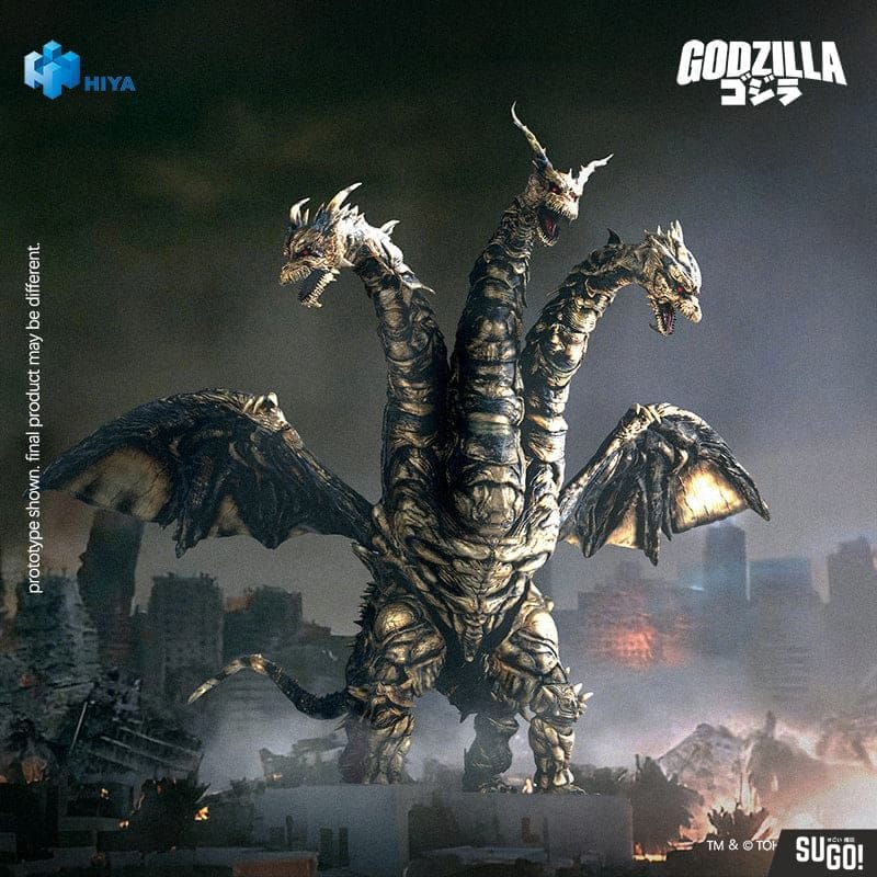 Hiya Toys Godzilla Final Wars 2004 Exquisite Basic Keizer Ghidorah Action Figure