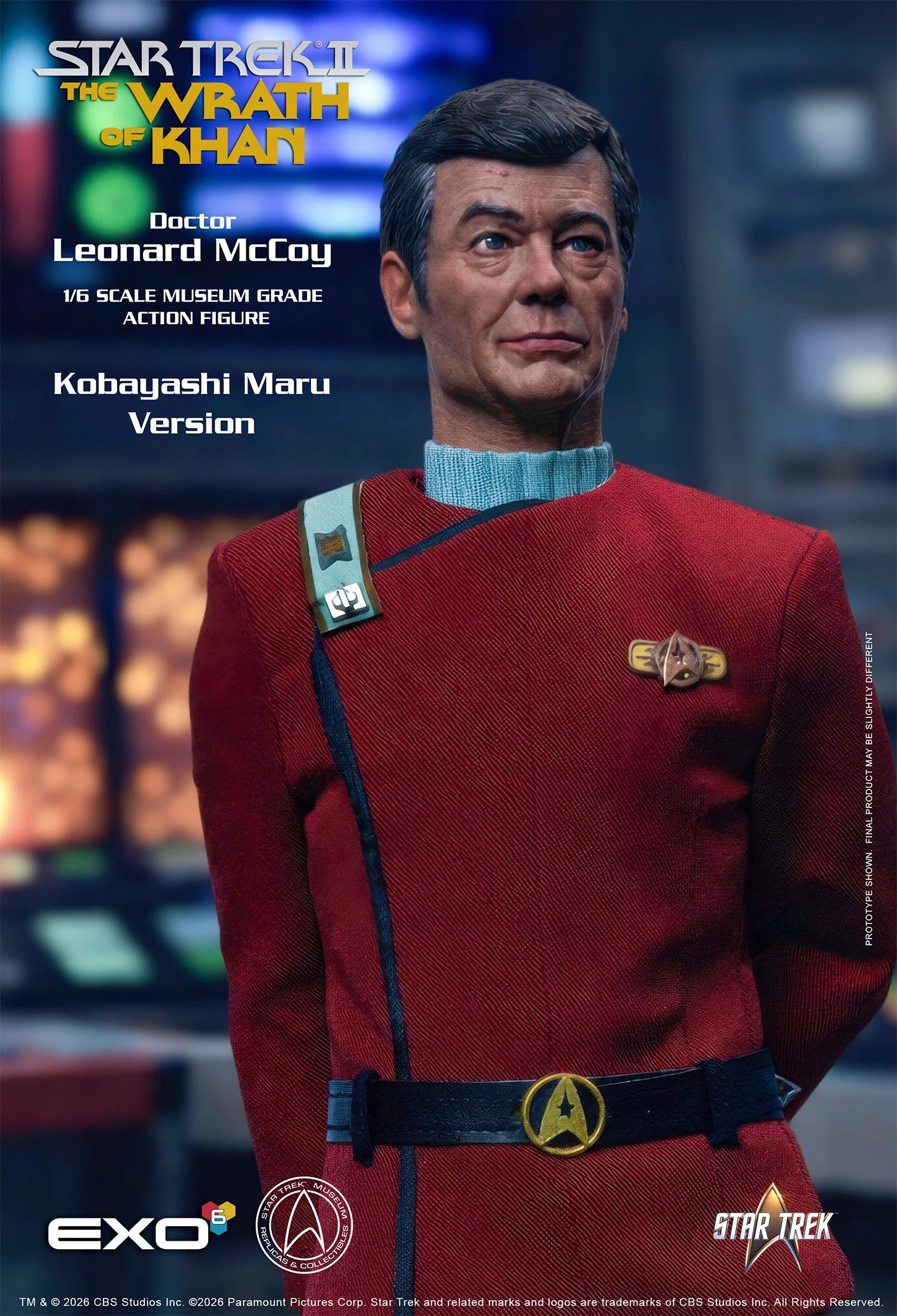 Star Trek: The Wrath of Khan - Dr. Leonard McCoy (Kobayashi Maru Edition) 1/6 Scale Action Figure