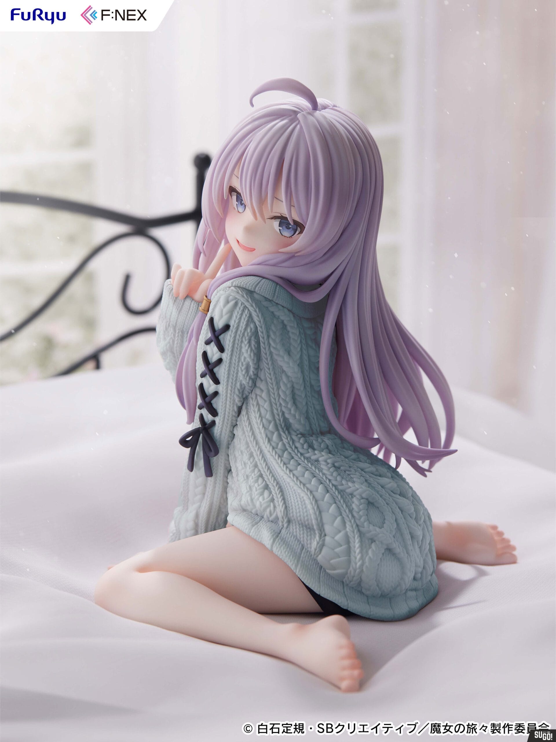 FuRyu Wandering Witch: The Journey of Elaina: Elaina Knit Ver. Repaint Blue 1/7 PVC Figure