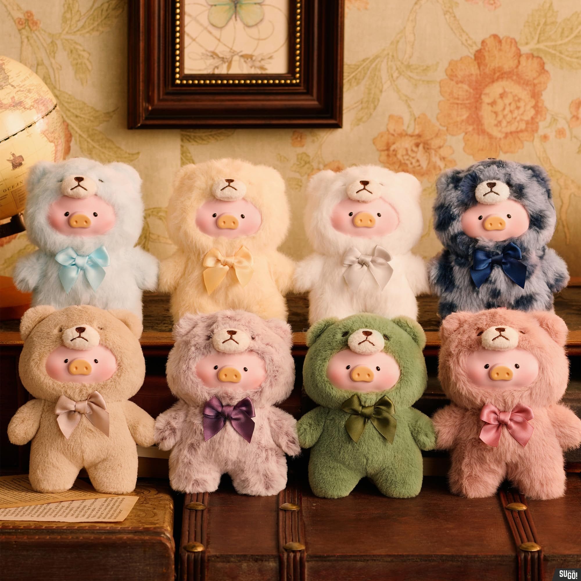 LuLu The Piggy &#8211; Vintage Teddy Shop Plush Doll Keychain Blind Box PVC Figure